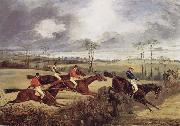 Henry Thomas Alken A Steeplechase, Near the Finish oil painting artist